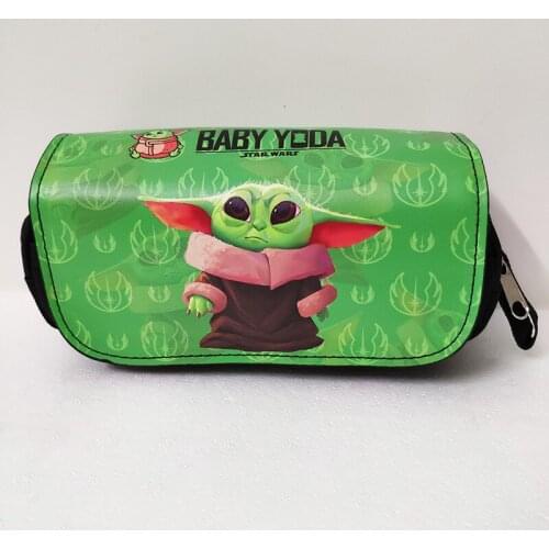 Star Wars Baby Yoda Game Doll Pencil Bag Student School Supplies Anime Stationery Box Large Capacity Pencil Bag Child Gift toys