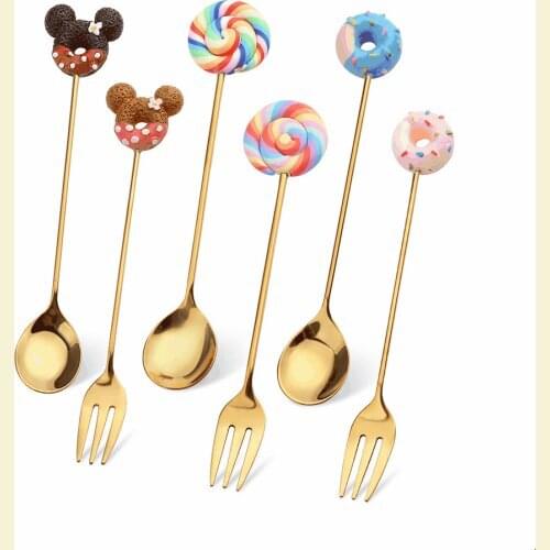 Stainless Steel Tableware Spoon Creative Fun Ins Christmas Gift Set Coffee Stir Spoon Factory Wholesale