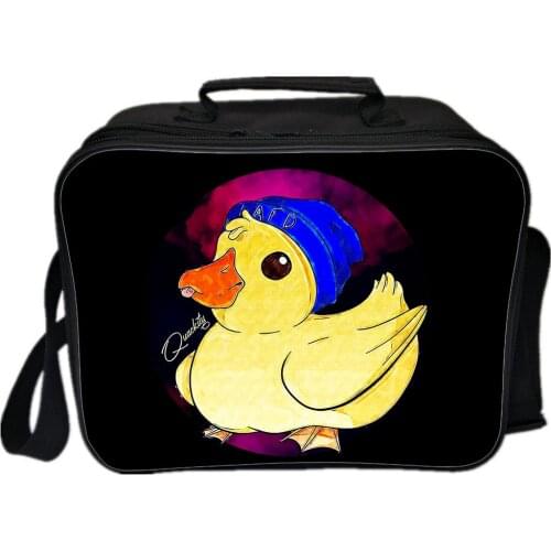 Quackity Lunch Bag Boy Girl School Portable Lunch Bag Fashion Cartoon Food Box Children Picnic Box Office Workers Bento Box