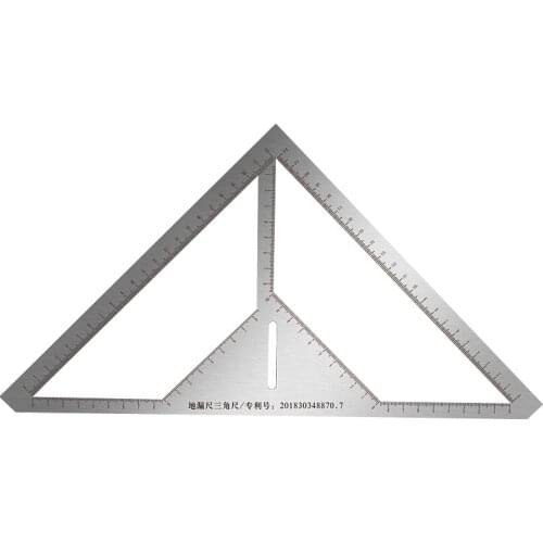 Tile Triangle Ruler Multi-function Floor Drain Ruler Precisely Triangle Ruler Stainless Steel Durable Angle Craftsman Flower Pat