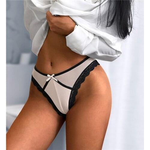 Panties Underwear Woman Lace Thong G String Sexy Briefs Lingerie Woman Thong Lace Female Low Waist Womens Panties