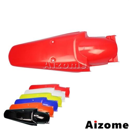 Universal Dirt Bike Rear Fender For Honda CR XR CRF 50 85 100 150 200 230 250 350 400 450 500 600 650 Red Enduro Rear Mudguard
