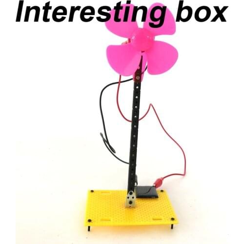 Solar windmill fan technology invention creativity puzzle popular science toy material package production material