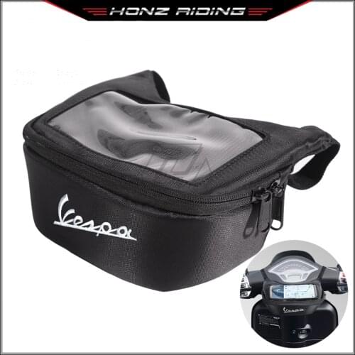 For Vespa GTS GTV LX LXV Sprint Primavera 50 125 250 300 300ie Scooter Waterproof Earphone Bag