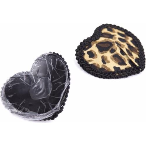 Women Leopard Nipple Cover Stickers Sexy Tepel Cover Reusable Pasties Self Adhesive Breast Tape Petals