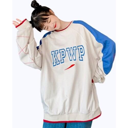 Sweater Ladies Pullover New Loose Plus Velvet Thick Round Neck Student Korean Jacket Winter Tops for Women 2020 Fall Winter