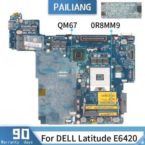 0R8MM9 For DELL Latitude E6420 LA-659BP CN-0R8MM9 QM67 Mainboard Laptop motherboard tested OK