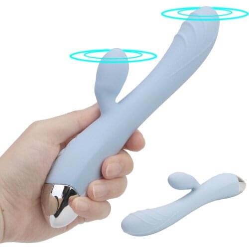 Adult Products Sex Toys for Women 10 Frequency G Spot Clitoris Stimulator Dildo Vibrator Wand Dual Motor