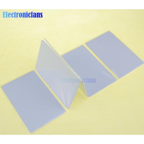 10Pcs IC Card Induction IC White Card Changeable NFC Smart Card Tags for 1K S50 RFID 13.56MHz ISO14443A Card For Arduino