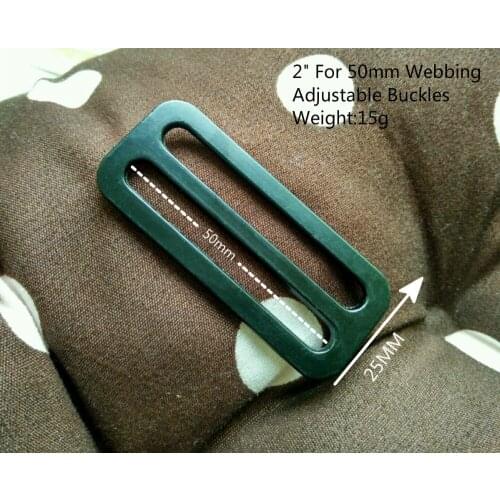 2" Tri Glide adjust buckle zinc alloy Tri Bar Slider for 50mm backpack straps webbing pet collar bag handbag horse rug harness