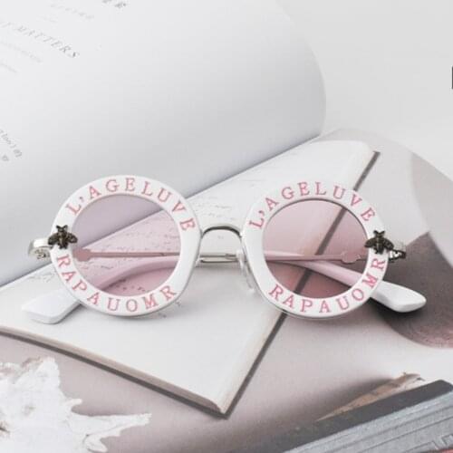 2020 New Arrival Kids Sunglasses Boys Girls Vintage Sun Glasses Bees Children Sunglasses Colorful Round Fashion Christmas Gift