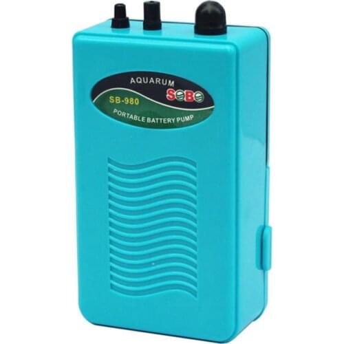 2.0L/Min Battery Operated Aquarium Air Pump Ultra Silent Single Outlet Fish Tank Oxygen Pump Air Compressor
