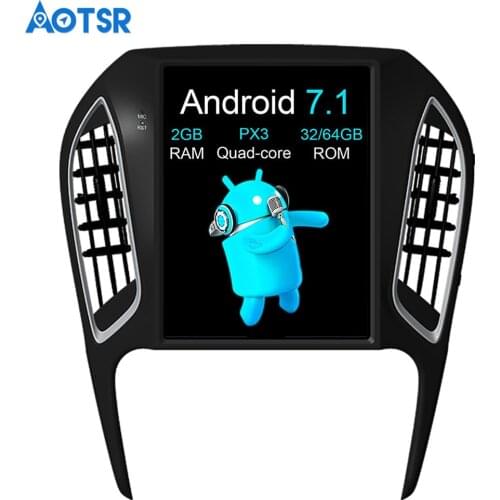 Aotsr Tesla style 10.4" Android 7.1 Car NO DVD Player GPS Navigation Radio Stereo For CHERY Arrizo 5 2016 Multimedia One Din