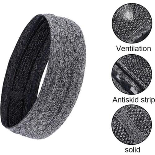 Elastic Absorbent Sweat Bands Yoga Running Jogging Fitness Headband Sports Sweatband Basketball Tennis Gym Stretch Headwrap