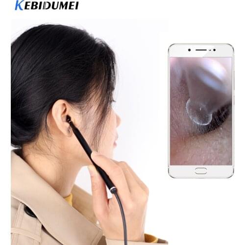 Ear Cleaning Endoscope Camera 3 In1 Visual Ear Spoon USB 5.5mm Mini Camera For Android Phone PC Ear Pick Otoscope Borescope Tool