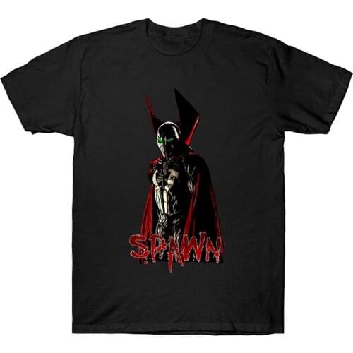 DEANS Spawn TShirt Women Men Unisex Shirt Short Sleeve Cotton TShirt Clothing Casual Gift for Women Men Black