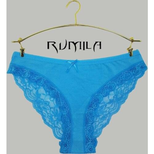 Cotton multi-color Sexy cozy comfortable Lace Briefs thongs women Underwear panties Lingerie for women 6pcs/lot 86785