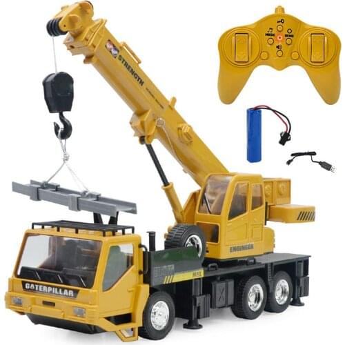 HobbyLane Rc Hoist Crane Model USB Rechargrable Engineering Car Toys for Kids Children