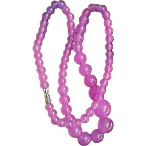 Chinese natural jade Pagoda bead Bead Necklace A