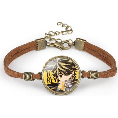 Hot Selling Anime Tokyo Revengers Adjustable Leather Bracelet Manjiro Ken Takemichi for Men and Women Neon Jewelry Wholesale