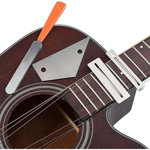 Accessories Electric Guitar File Set Stainless Steel Repairing Polish Tools Luthier High Quality Simple Exquisite Guitar Access