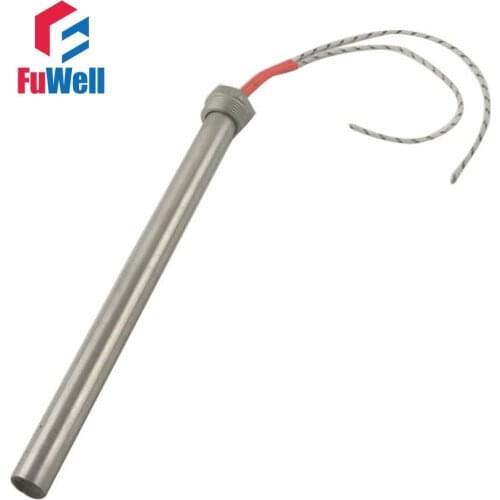 304 Stainless Steel Threaded Single End Heating Tube Cartridge Heater 16x500mm 3000W 220V/110V/380V DN20 (25mm)