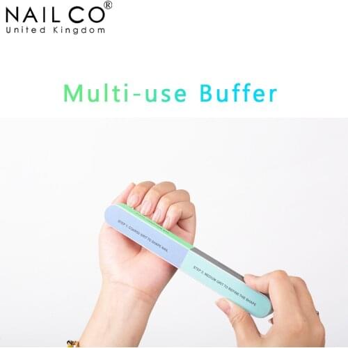 NAILCO Six-sided Multipurpose Polishing Sanding Sand Professional Nailfile for a Manicure Nails Tool 1 Pcs GJ-LMPGT Plastic