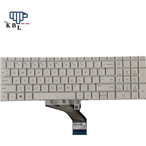 New US Language For HP Pavilion 15-DA 15-DB 15-DW White Laptop Keyboard PN6037B0146501 L20194-001 1E605