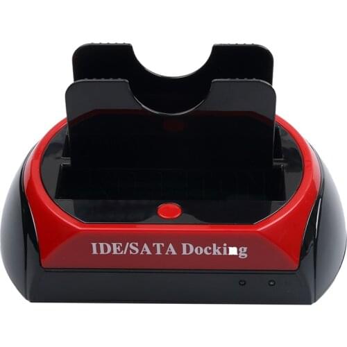 2019 New HDD Docking Station Dual USB 2.0 2.5" 3.5" IDE SATA External HDD Box Hard Disk DRIVE Enclosure Card Reader