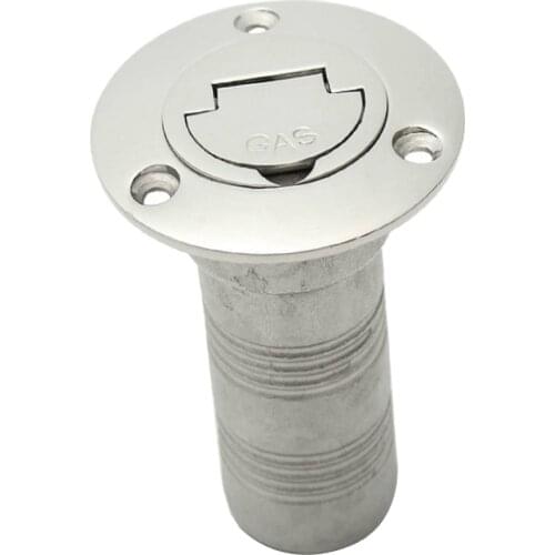 Ø 38mm Stainless Steel Filler Neck Deck Filler With Tank Cap For Boat, Yacht, Caravan, Tractor Tank