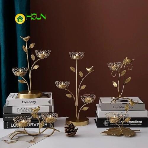 Candle Holder Candlesticks Candelabro Sculpture Handmade Figurines Bird Style Ins Nordic Home House Decoration Candelabrum