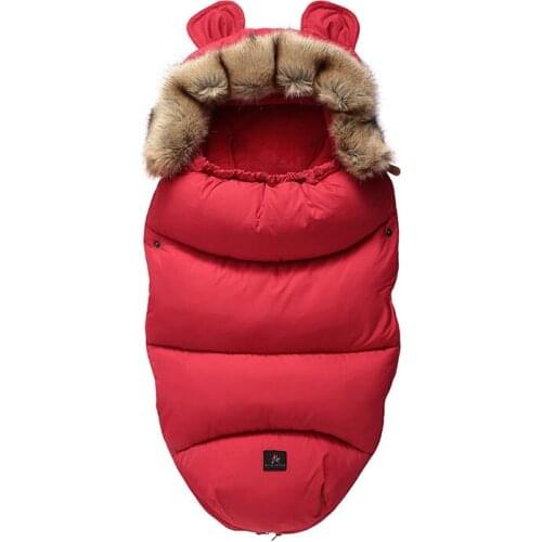 Baby Stroller Sleeping Bag Winter Warm Sleepsack Windproof For Infant Wheelchair Envelopes Footmuff