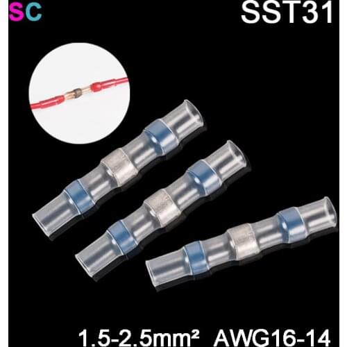 Heat Shrinkable Wire Terminals 10/20/50PCS SST-S31 Electrical Insulated Automotive Spade Soldering Seal Connector Assortment Kit