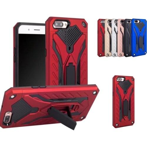 For OPPO A37 A59 A57 A59 A71 A3S A5 F7 F9 F5 A33 A73 A83 F3 A75 R11 R9S R11S Plus Shockproof Hybrid Armor Silicon PC Stand Case