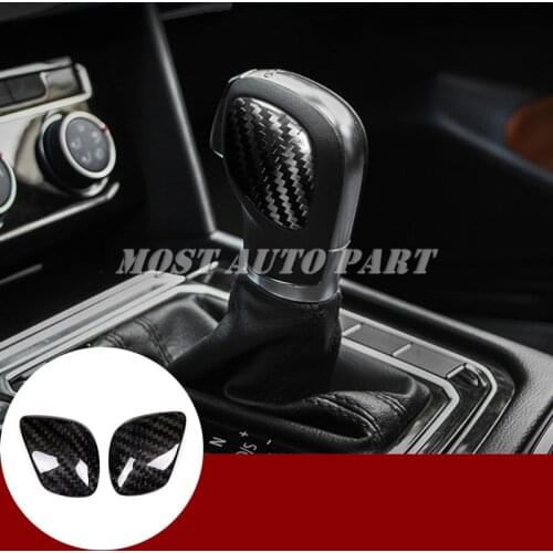 Carbon Fiber Console Gear Shift Knob Cover For VW Golf 7 Polo Jetta Beetle CC Car accesories interior Car decoration
