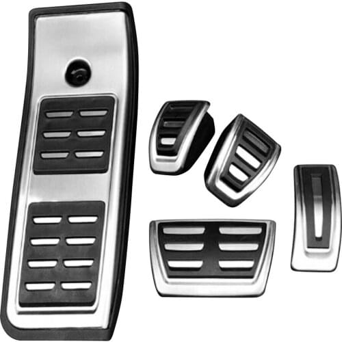 High Quality Stainless Steel For Audi A4 B9 A5 F5 2016-2019 Sedan Avant Sport Automatic Fuel Brake Footrest Pedal Cover