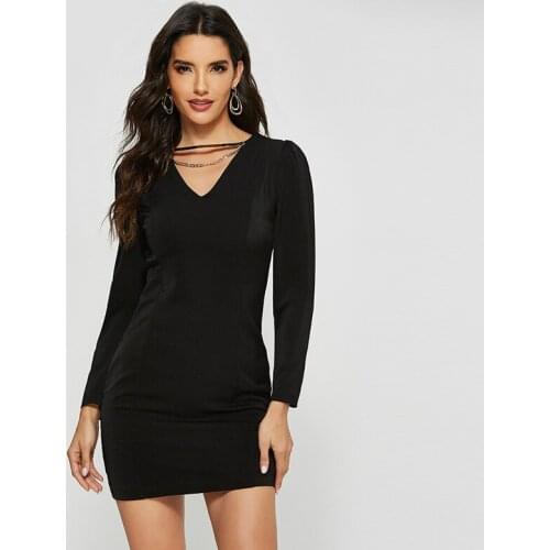 Korean Style Black White Midi Dresses Woman Party Night Long Sleeve Backless Sexy Club Bodycon Dress Woman Sheer Sundress Ladies