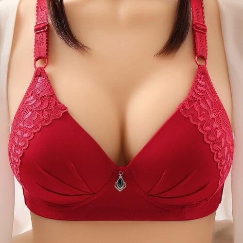 Plus Size Back Buckle Underwear Cotton Bra Women Wire Free Widened Shoulder Straps Brasieres Comfort Black Breast Cover Female