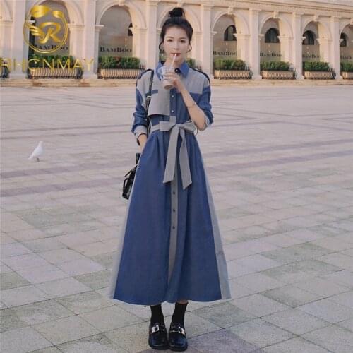 2020 Winter New Velvet Women Dress Lapel Temperament Slim Mid-length Splicing colour Dresses Female Pencil Vestidos