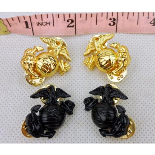 SET USMC PIN US MARINE CORPS MARINES EMBLEM INSIGNIA COLLAR BADGE Military Store