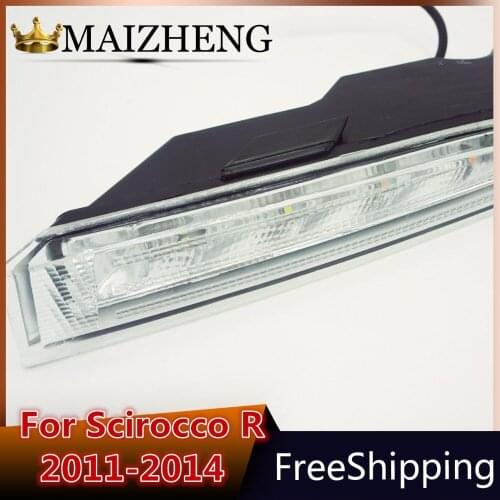 For Golf 6 MK6 R20 2009 2010 2011~2013 1 Pair Led Car-Styling Day Daytime Running Light Fog Light Lamp bumper lamp LED DRL