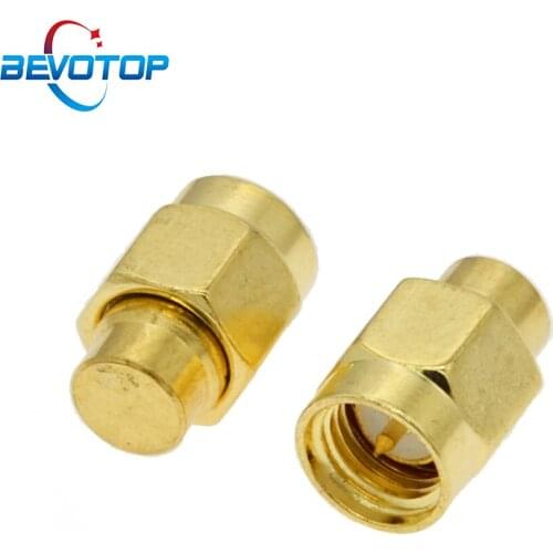 2PCS 2W 3.0GHz 50ohm SMA Male RF Coaxial Termination Dummy Load Connector Socket Brass Straight Coaxial RF Adapters