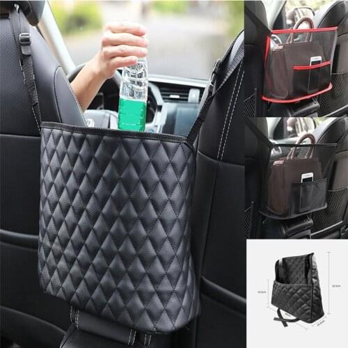 Car Net Pocket Handbag Holder Car Seat Storage Organizer Handbag Holder Seat Back Organizer Mesh Bag Automotive Goods