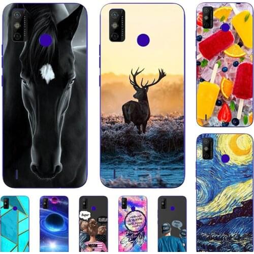 Fashion Bumper Cute Case For Itel S16 Pro S 16 Pro Case For itel A48 Soft Silicone Cat Horse Flower Cover Shell