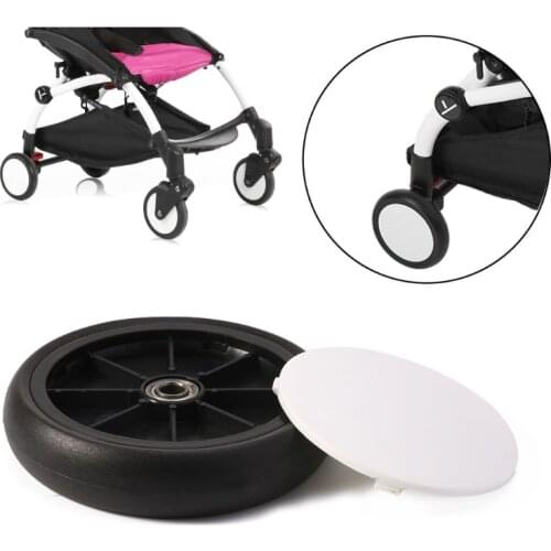 Baby Strollers Front/Rear Wheels Pushchair Back Rubber Wheel Kids Yoya Pram Stroller Accessories For with tools Stroller Wheel