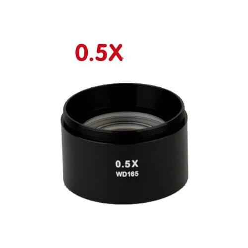 For Stereo Microscope 0.5X / 1.5x Auxiliary Objective for Microscopes 0.5x Reduction Lens 2x Large Objective Lens