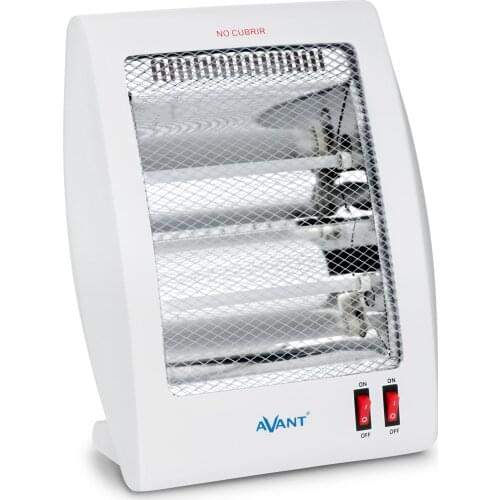 Electric Quartz stove with 2 pipes-800 W - 2 power levels: 400W - 800 W. Antivalco, thermal protection