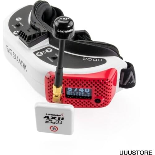 FatShark Dominatior HDO2 FPV Goggles + ImmersionRC rapidFIRE Module + Lumenier AXII 2 Diversity Antenna Bundle