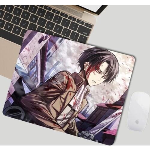 Gamer Keyboard Pad Pc Gamer Attack On Titan Mousepad Gaming Mouse Pad Anime Small Deskmat Mausepad Gamers Accessories Deskpad
