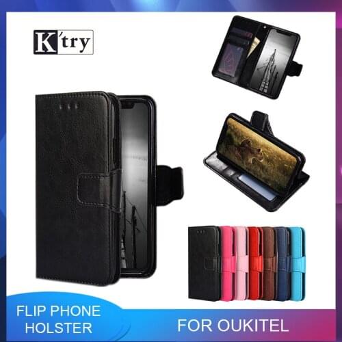Flip Leather Case for Oukitel C12 C13 C15 Pro U18 U22 C8 Mix 2 Cover Phone Luxury Wallet Soft Silicone Anti-fall Stand Shell